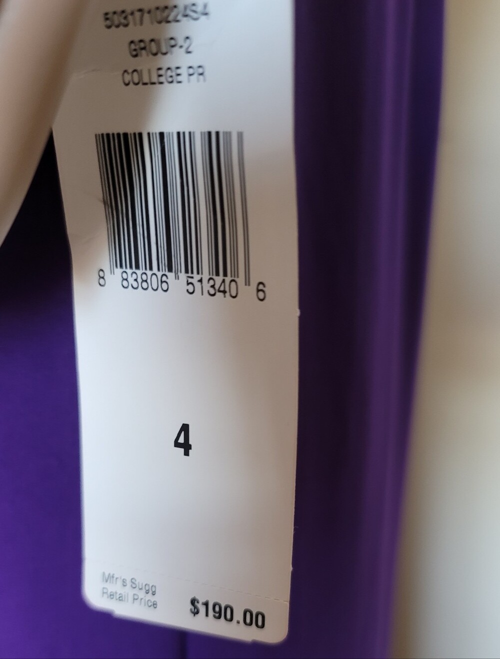 NWT Lauren Ralph Lauden Jersey Knit Full Length Gown Ruched Long Sleeve 4 - Picture 7 of 7